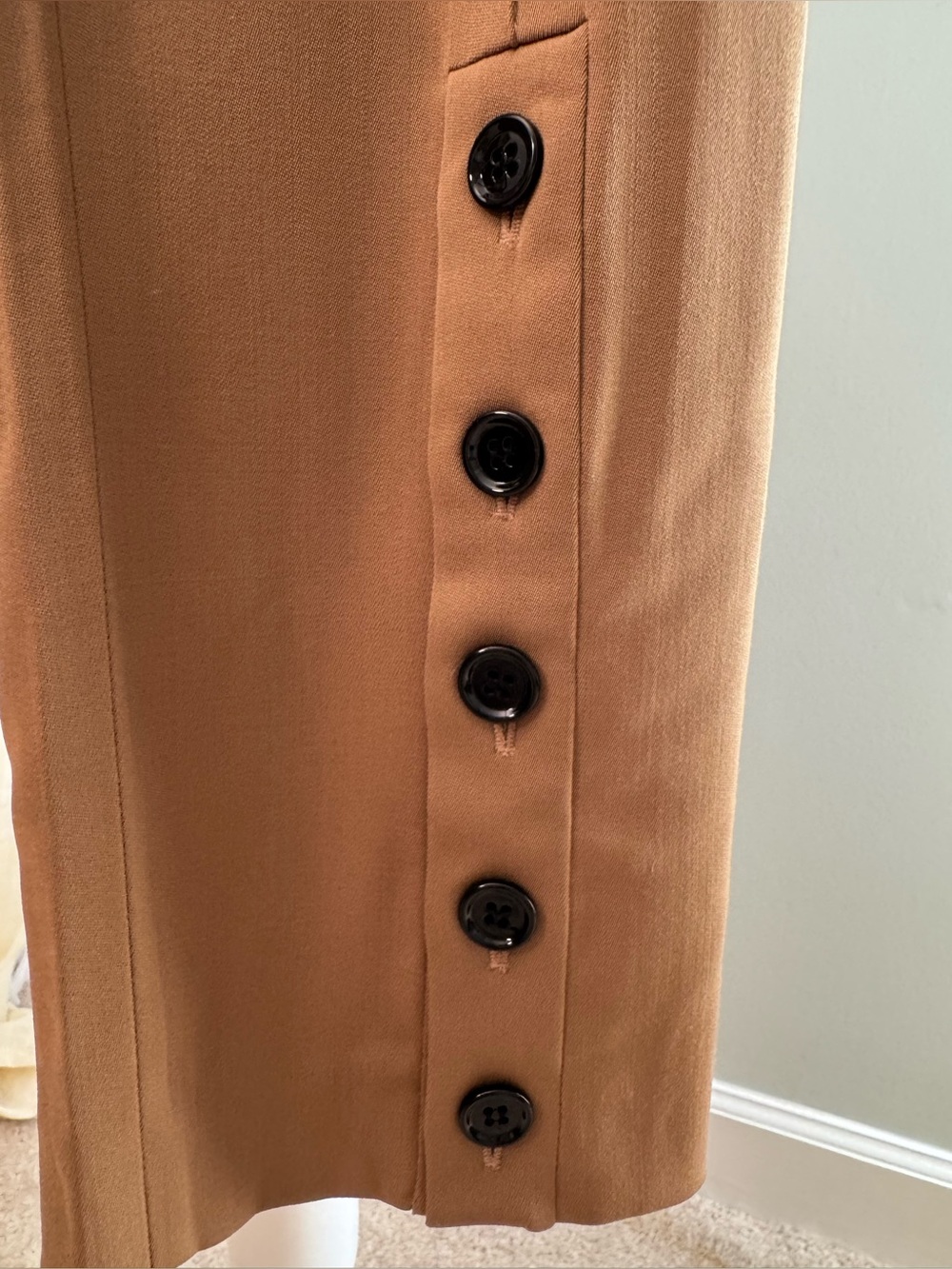Vintage Dolce & Gabbana High Waisted Slim Ankle Pants Button Details 26" waist - Picture 6 of 7